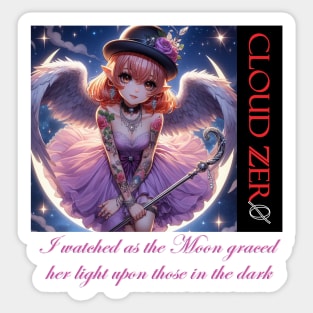 Cloud Zer0 Angel Girl Sticker